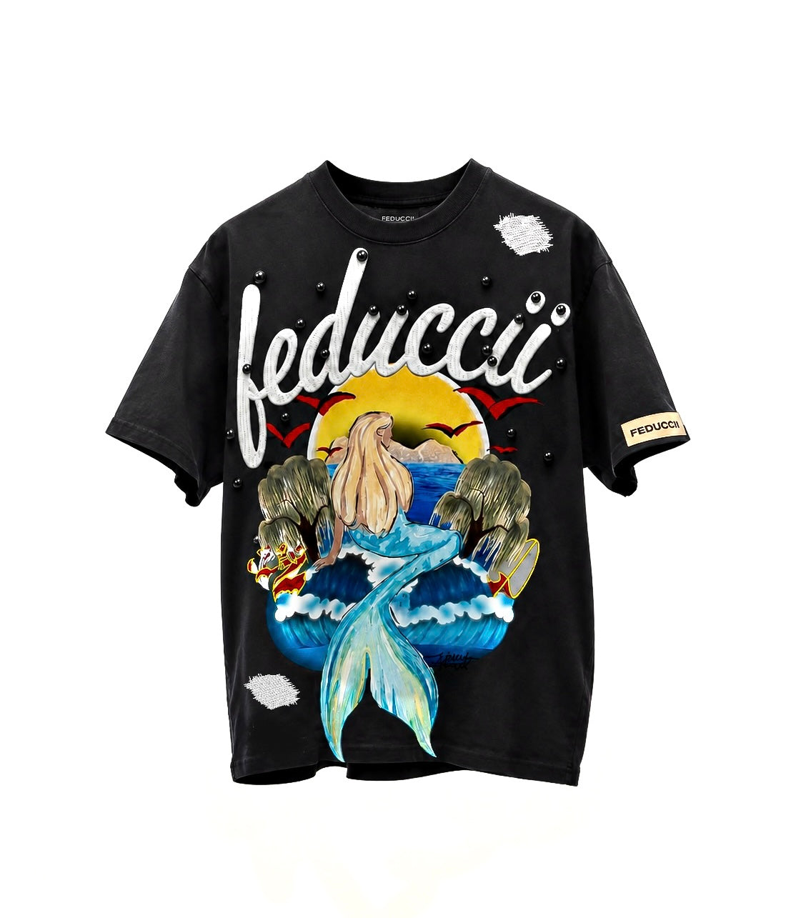 SIREN STONE PEARLS TEE