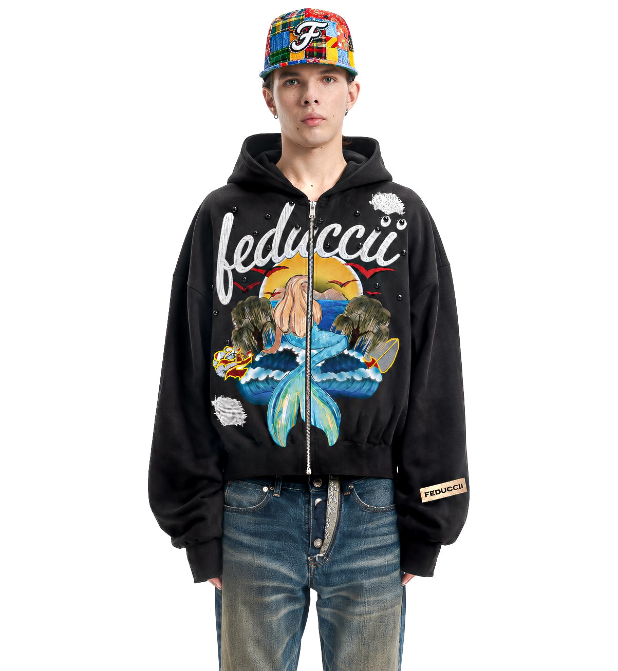 BLUE SIREN STONE HOODIE