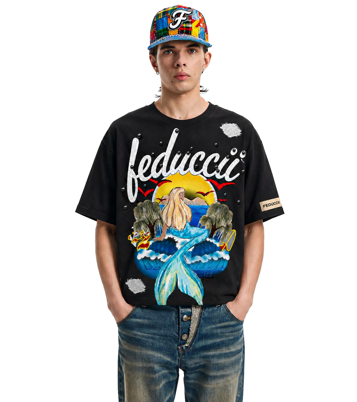 SIREN STONE PEARLS TEE